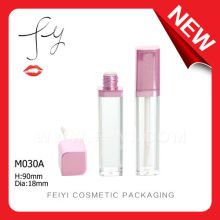 Shiny Pink Plastic Lip Gloss Contanier